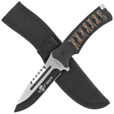 Nóż Martinez Albainox 32796 ABS Black/Camo Stringing, Brushed/Black 3Cr13Mov Martinez Albainox