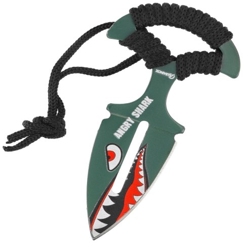 Nóż Martinez Albainox Angry Shark Black Strung, Green 3Cr13Mov (32524) Martinez Albainox