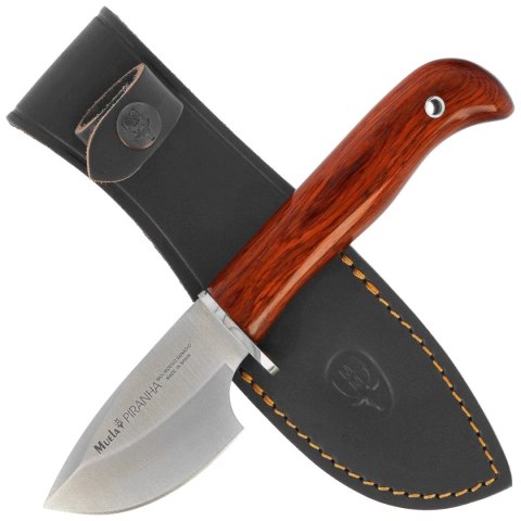 Nóż Muela Piranha-8R Coral Pakka Wood, Satin X50CrMoV15 Muela