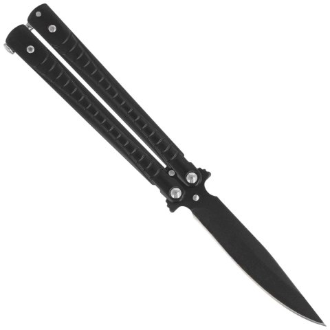 Nóż motylek Martinez Albainox Balisong Black Steel, Black 3Cr13Mov (02206) Martinez Albainox