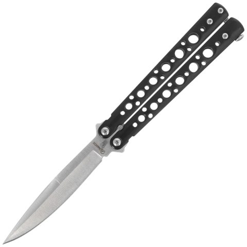 Nóż motylek Martinez Albainox Balisong Black Steel, Satin 3Cr13Mov (02213) Martinez Albainox