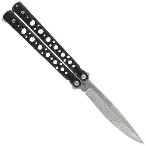 Nóż motylek Martinez Albainox Balisong Black Steel, Satin 3Cr13Mov (02213) Martinez Albainox