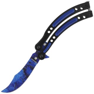 Nóż motylek Martinez Albainox Balisong Blue ABS/Black Steel, Colorful Blue 3Cr13Mov (02129) Martinez Albainox