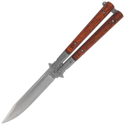 Nóż motylek Martinez Albainox Balisong Red Micarta, Satin 3Cr13Mov (02071) Martinez Albainox