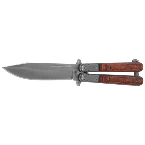 Nóż motylek Martinez Albainox Balisong Red Micarta, Satin 3Cr13Mov (02071) Martinez Albainox