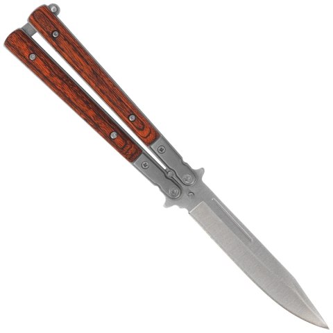Nóż motylek Martinez Albainox Balisong Red Micarta, Satin 3Cr13Mov (02071) Martinez Albainox