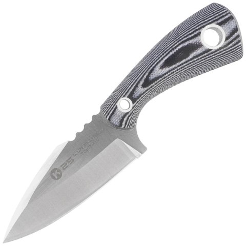 Nóż na szyję K25 Boot Knife Black/White G10, Satin 7Cr17Mov (32561) K25 by Martinez Albainox