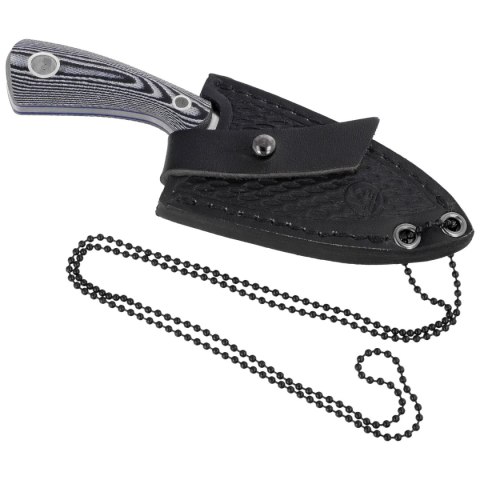 Nóż na szyję K25 Boot Knife Black/White G10, Satin 7Cr17Mov (32561) K25 by Martinez Albainox