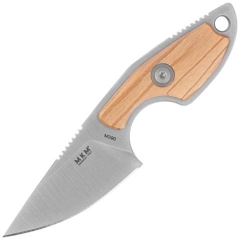 Nóż na szyje MKM Mikro 1 Olive Wood, Satin M390 by Jesper Voxnæs (MK MR01-O) MKM - Maniago Knife Makers