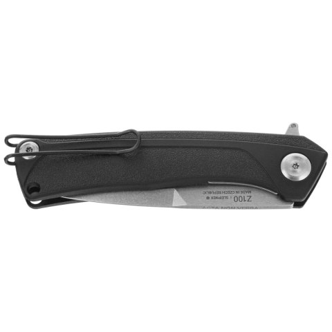 Nóż składany ANV Z100 BB Black GRN, Stonewashed Sleipner (ANVZ100-051) ANV - Acta Non Verba Knives