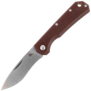Nóż składany BlackFox Ciol Brown Canvas Micarta, Stonewashed 440C by Denis Simonutti (BF-748 MIB) FOX