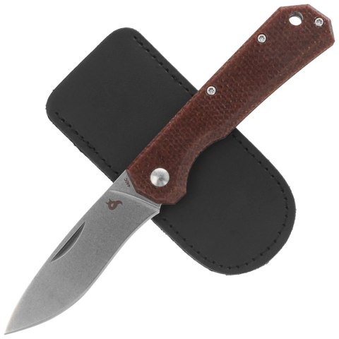 Nóż składany BlackFox Ciol Brown Canvas Micarta, Stonewashed 440C by Denis Simonutti (BF-748 MIB) FOX