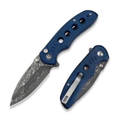 Nóż składany Civivi Triptych Blue Canvas Micarta, Damascus (C23085B-DS1) Civivi by WE Knife