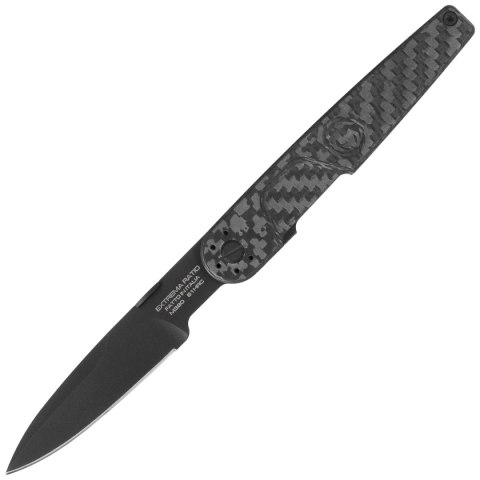 Nóż składany Extrema Ratio LKU01 Tenebra Carbon Fiber, Black DLC M390 by Danilo Rossi (04.1000.0243/M3/DLC-CC-BK) Extrema Ratio