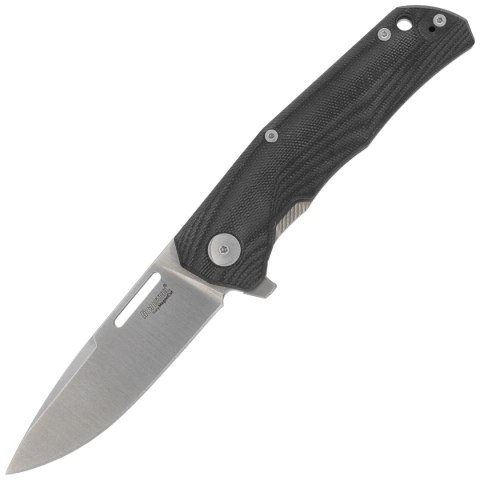 Nóż składany LionSteel Q4ttro Black G10/Titanium, Satin MagnaCut by Molletta (Q4 GBK) LionSteel
