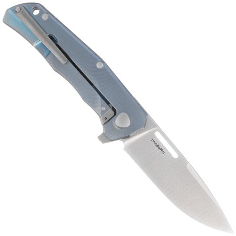 Nóż składany LionSteel Q4ttro Blue Titanium / Fat Carbon, Satin MagnaCut by Molletta (Q4 BL) LionSteel