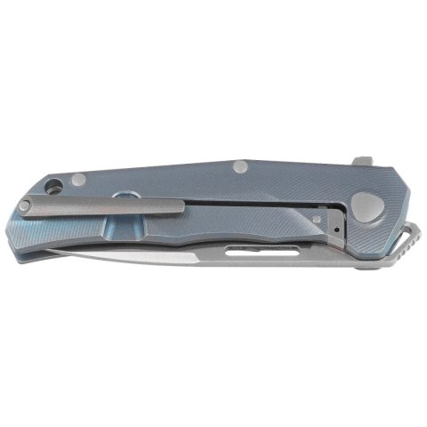Nóż składany LionSteel Q4ttro Blue Titanium / Fat Carbon, Satin MagnaCut by Molletta (Q4 BL) LionSteel