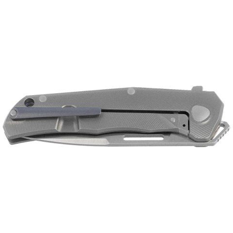 Nóż składany LionSteel Q4ttro Gray Titanium/ Fat Carbon, Satin MagnaCut by Molletta (Q4 GY) LionSteel