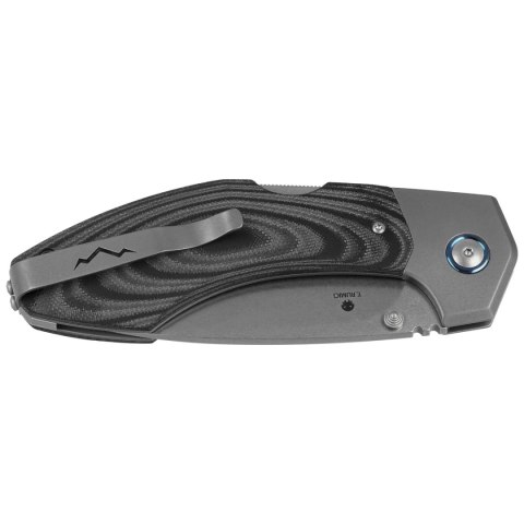 Nóż składany MKM Hero Black SureTouch, Stonewashed M390 by Tommaso Rumici (MK HR-STT) MKM - Maniago Knife Makers