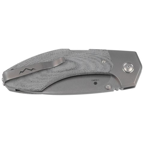 Nóż skladany MKM Hero Denim Canvas Micarta, Stonewashed M390 by Tommaso Rumici (MK HR-DCT) MKM - Maniago Knife Makers
