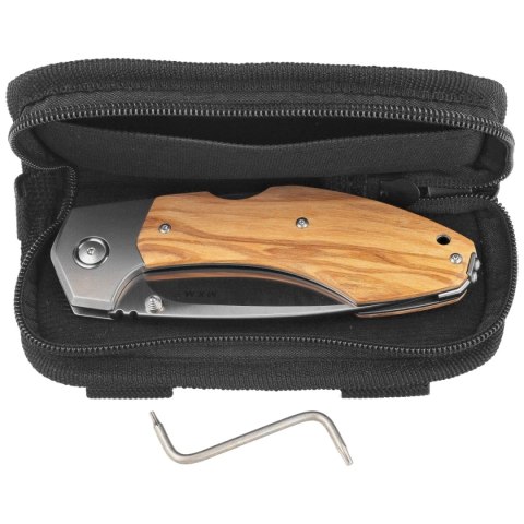 Nóż składany MKM Hero Olive Wood, Satin M390 by Tommaso Rumici (MK HR-OT) MKM - Maniago Knife Makers