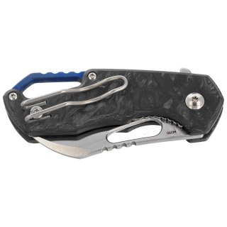 Nóż składany MKM Isonzo Hawkbill Marble Carbon Fiber, Satin M390 by Jesper Voxnæs (MK FX03M-1CM) MKM - Maniago Knife Makers