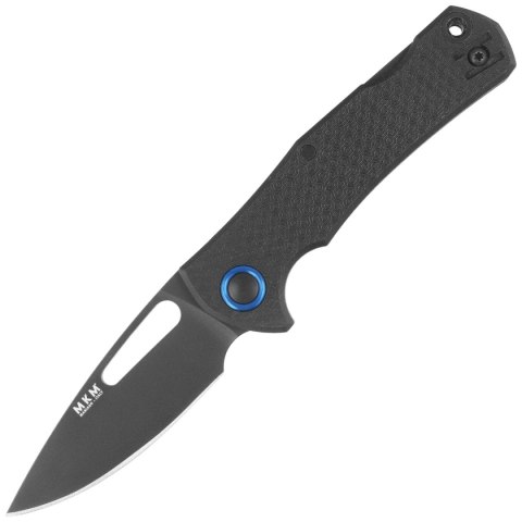 Nóż składany MKM Lov Black FRN, Black Top Shield N690 by Jesper Voxnæs (MK LV-PBK) MKM - Maniago Knife Makers
