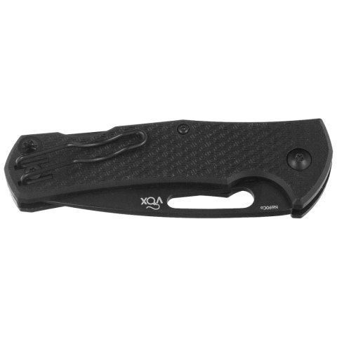 Nóż składany MKM Lov Black FRN, Black Top Shield N690 by Jesper Voxnæs (MK LV-PBK) MKM - Maniago Knife Makers