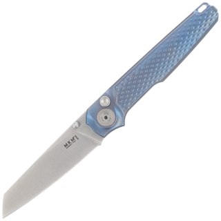 Nóż składany MKM Miura Blue Titanium, Satin M390 by Simone Tonolli (MK MI-TBL) MKM - Maniago Knife Makers