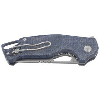 Nóż składany MKM Vincent Denim Canvas Micarta, Stonewashed MagnaCut by Jesper Voxnaesi (MK VCM-DC) MKM - Maniago Knife Makers