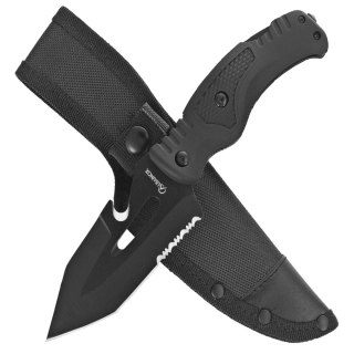 Nóż skladany Martinez Albainox 2-in-1 Tactical Black Rubberized Fiber, Black 3Cr13Mov (32316) Martinez Albainox