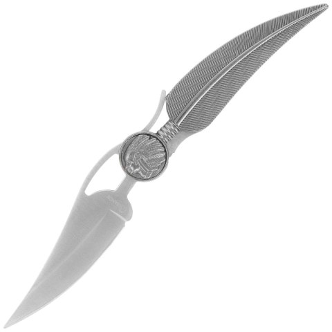 Nóż składany Martinez Albainox Apache Feather Gray Zamak, Satin 3Cr13Mov (10585) Martinez Albainox