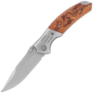 Nóż składany Martinez Albainox Hunting Boar Zebra Wood, Satin 3Cr13Mov (18518GR4208) Martinez Albainox