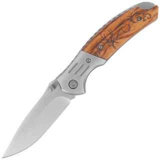 Nóż składany Martinez Albainox Hunting Deer Zebra Wood, Satin 3Cr13Mov (18518GR4210) Martinez Albainox