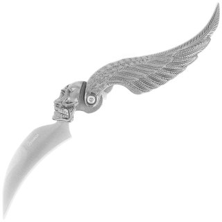 Nóż składany Martinez Albainox Skull Black Zamak, Satin 3Cr13Mov (10971) Martinez Albainox