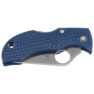Nóż składany Spyderco Manbug Cobalt Blue FRN, Satin CPM SPY27 by Sal Glesser (MPCBL) Spyderco Inc.