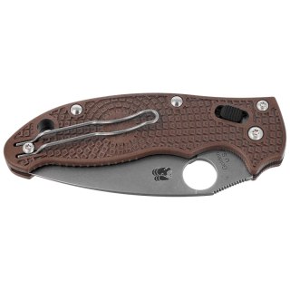 Nóż składany Spyderco Manix 2 Lightweight Sprint Run Brown FRCP, Stonewashed CPM 15V by Eric Glesser (C101PBN15V2) Spyderco Inc.