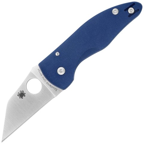 Nóż składany Spyderco MicroJimbo Cobalt Blue G10, Satin CPM SPY27 by Michael Janich (C264GPCBL) Spyderco Inc.