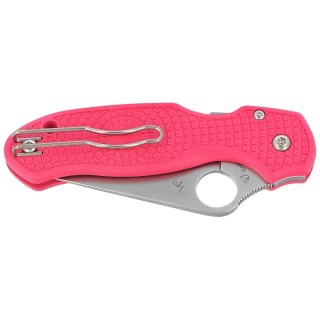 Nóż składany Spyderco Para 3 Lightweight Pink FRN, Satin CTS BD1N by Sal i Eric Glesser (C223PPN) Spyderco Inc.
