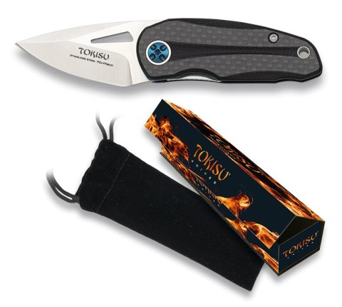 Nóż składany Tokisu Carbon Fiber/Black G10, Satin 7Cr17Mov (18684) Tokisu by Martinez Albainox