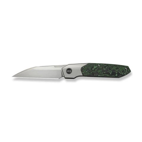 Nóż składany WeKnife Brr15 Gray Titanium/Jungle Wear Fat Carbon, Hand Rubbed Satin M390 by Rafal Brzeski (WE24007-4) WE Knife