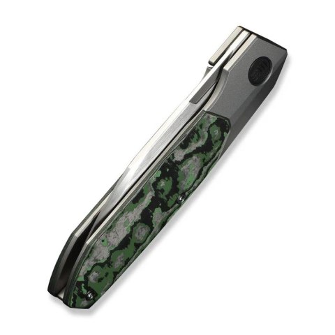 Nóż składany WeKnife Brr15 Gray Titanium/Jungle Wear Fat Carbon, Hand Rubbed Satin M390 by Rafal Brzeski (WE24007-4) WE Knife