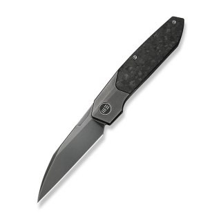 Nóż składany WeKnife Brr15 Gray Titanium/Shredded Carbon Fiber, Polished Gray M390 by Rafal Brzeski (WE24007-3) WE Knife