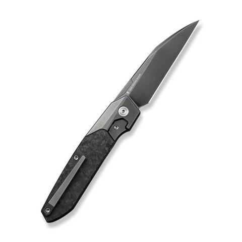 Nóż składany WeKnife Brr15 Gray Titanium/Shredded Carbon Fiber, Polished Gray M390 by Rafal Brzeski (WE24007-3) WE Knife