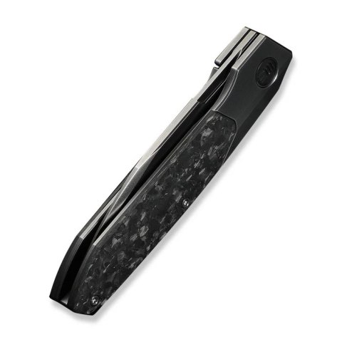 Nóż składany WeKnife Brr15 Gray Titanium/Shredded Carbon Fiber, Polished Gray M390 by Rafal Brzeski (WE24007-3) WE Knife