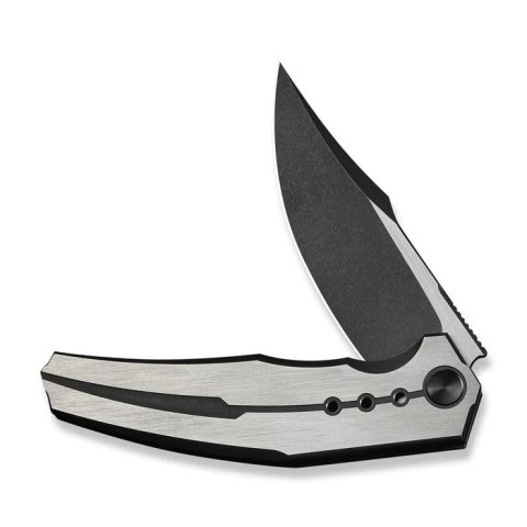 Nóż składany WeKnife Kyklos Black / Gray Titanium, Black Stonewashed / Satin M390 (WE23086-3) WE Knife