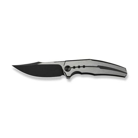 Nóż składany WeKnife Kyklos Black / Gray Titanium, Black Stonewashed / Satin M390 (WE23086-3) WE Knife
