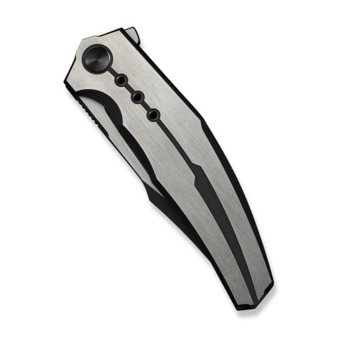 Nóż składany WeKnife Kyklos Black / Gray Titanium, Black Stonewashed / Satin M390 (WE23086-3) WE Knife