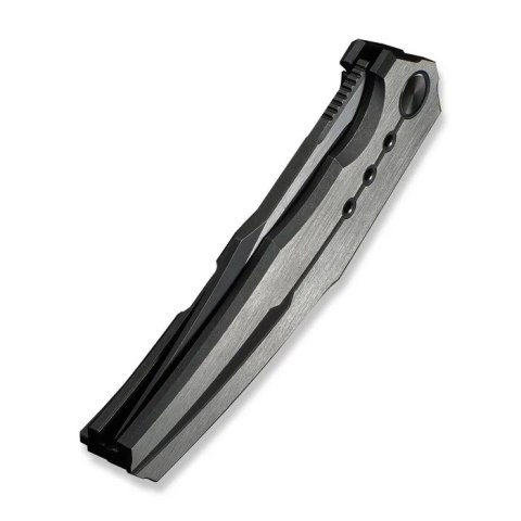 Nóż składany WeKnife Kyklos Black / Gray Titanium, Black Stonewashed / Satin M390 (WE23086-3) WE Knife