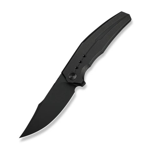 Nóż składany WeKnife Kyklos Black Titanium, Black Stonewashed M390 (WE23086-1) WE Knife